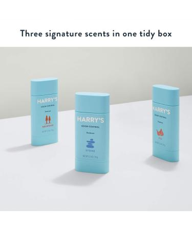 Harry's Men's Deodorant - Odor Control Deodorant - Aluminum-Free - Variety - Stone Fig Redwood (2.5 Ounce (Pack of 3) Aluminum Free - Discontinued Variety Pack - Stone Fig Redwood - Buy Online on SooperMarket.com