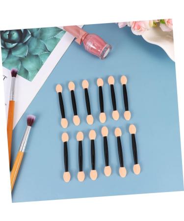 FOYTOKI 24pcs Brush Eyeshadow Eye Blending Brushey Eyeshadow Blending Brush Eshadow Sponge Applicator Black 7cm Black - Buy Online on SooperMarket.com