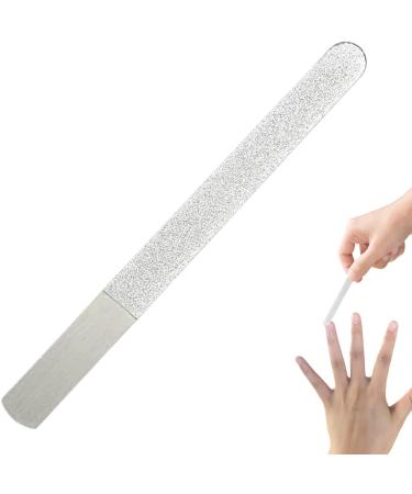 DASHIELL Stainless Steel Nail File - Stainless Steel Finger Nail File Toenail File for Natural Nails Pedicure Tool Nail Care for Home Salon or Travel Use A-12 short - Buy Online on SooperMarket.com