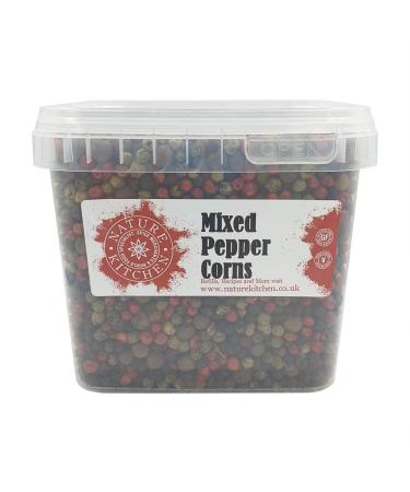 Nature Kitchen Mixed Pepper Corns 500G Large BAG of Seasoning Spices and Herbs. Gluten-Free and Vegan Everyday Cooking Blends for Marinades Sauces Frying Baking Or Grilling PEPPER CORN MIXED 500G