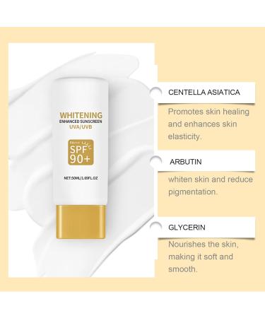 Enhanced Sunscreen Spf 90+ PA+++ Face Sun Cream Sun Lotion Factor 90 Sun Cream Spf Moisturiser Face Sunscreen Natural Sunscreen High Protection Against UVA & UVB for All Skin Types - Buy Online on SooperMarket.com