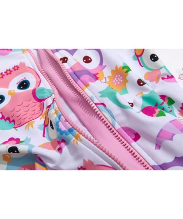 Bonverano Baby Girls Swimsuit - Owl Print One Piece with UPF 50+ Sun Protection | 9-12 Months - Buy Online on SooperMarket.com