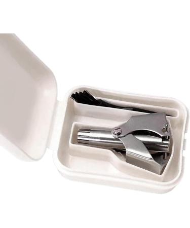Harayaa 6x Manual Nasal Hair Cutter for Men - Compact Nose Hair Removal Tool with Storage Box | Perfect for At-Home Grooming - Buy Online on SooperMarket.com