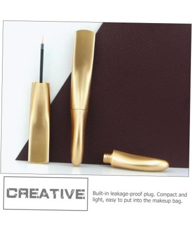 HAPINARY 6pcs Eyeliner Empty Tube Gold Lip Gloss Mascara Wands Mascara Tubes Makeup Dispenser Bottle DIY Abs - Buy Online on SooperMarket.com