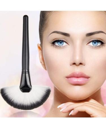 Large Slim Fan Makeup Brush Blending Highlighter Face Contour Powder Brush New Released Nice Design Black - Buy Online on SooperMarket.com