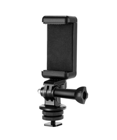 NEEWER Phone Holder / Hot Shoe Mount Adapter Kit Compatible with Action Camera GoPro Hero 11 10 9 8 7 6 5, DJI OSMO Action/Action 2, iPhone13 Pro Max, Samsung, Attaching on DSLR Camera or Ring Light