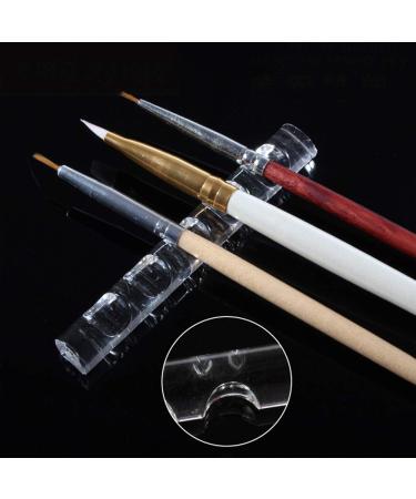 Transparent Nail Art Brush Holder & Acrylic Tool - 5 Gel Nail Accessories | New & Popular - Buy Online on SooperMarket.com