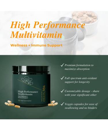Younited High Performance Multivitamins | Advanced Daily Dietary Supplement for Boosted Performance | Mens Multivitamin & Womens Multivitamin | Antioxidant Supplement with Vitamins and Minerals for Immune Support (120 Capsules) - Buy Online on SooperMarket.com