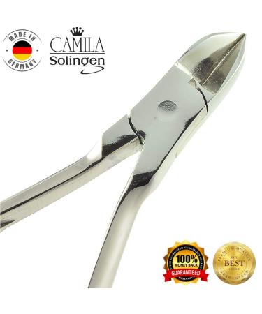 Camila Solingen CS12 Professional 4 Fingernail Toenail Nipper/Cutter - Heavy Duty Precision Stainless Steel Blade - Solingen Germany (Silver) - Buy Online on SooperMarket.com