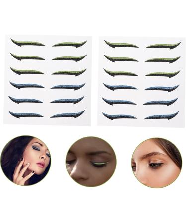 NOLITOY 36 Pairs Glitter Eyeliner Self- Adhesive Reusable Double Eyelid Tapes Flash Skin Patch Miss - Buy Online on SooperMarket.com