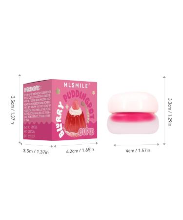 Jelly Lipstick Mud - Moisturizing Matte Velvet Lip Glaze & Cheek Blush with Aloe Vera | High Pigment Long Lasting Lip Makeup (05#Cupid 1 OZ - Buy Online on SooperMarket.com