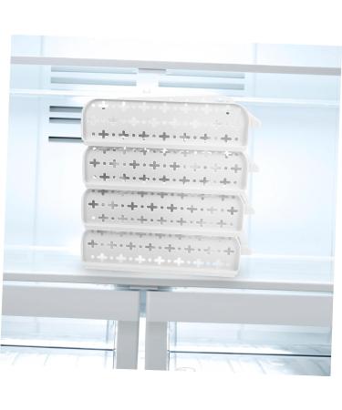 Mikikit Box 30 Egg White Shelf Brackets Shelving Brackets Refrigerator Crisper Organizer Drawer Food Stacker As Shown 28*21.5*28 - Buy Online on SooperMarket.com