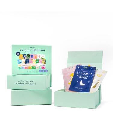 Facetory 23 Sheet Mask Gift Set - Hydrating and Radiance-Boosting Masks with Aloe, Niacinamide, and Hyaluronic Acid for All Skin Types - Buy Online on SooperMarket.com