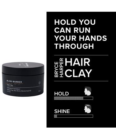 Blind Barber Bryce Harper Hair Clay - Volumizing Styling Paste for Men | Strong Hold Matte Finish | Water Based Hair Product (2.5oz) - Buy Online on SooperMarket.com