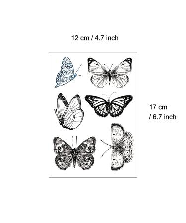 Realistic Black Butterfly Temporary Tattoo Stickers - Waterproof Fake Tattoos for Women | Party Favors & Themed Decor - Buy Online on SooperMarket.com