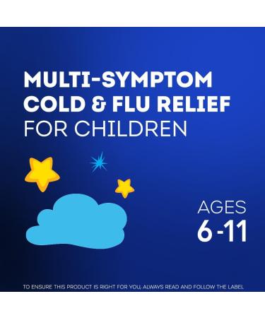 Vicks Children's NyQuil Cold and Cough Syrup Multi-Symptom Relief from Cough Runny Nose Sneezing Berry Flavoured Ages 6+ 236 mL - Buy Online on SooperMarket.com