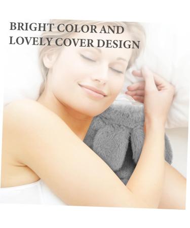 Menstrual Relief Bag Portable Hand Warmers Hand Warm Pouch Plush Toys Warm Water Bag Outdoor Hand Warmer Detachable Hot Water Bag Outdoor Hot Water Pouch With Cover Grey 18x14x4cm - Buy Online on SooperMarket.com
