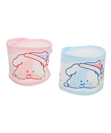 Healifty 2pcs Baby Cotton Umbilical Cord Newborn Baby Essentials Baby Newborn Essentials Toddler Essentials Newborn Navel Belt Baby Navel Belly Band Baby Navel Band Newborn Belly Belts Care