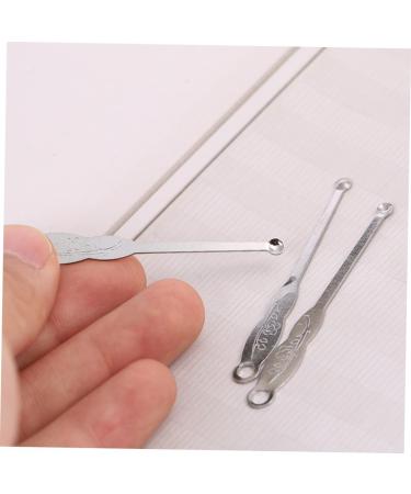 100pcs Stainless Steel Ear Wax Curette | Ear Pick Cleaner Tool - Buy Online on SooperMarket.com
