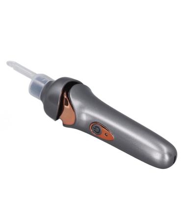 LED Ear Wax Remover Soft Tip Electric Ear Cleaner Low Noise Vacuum 200mAh Safe for Kids Adults Daily Care (Black)