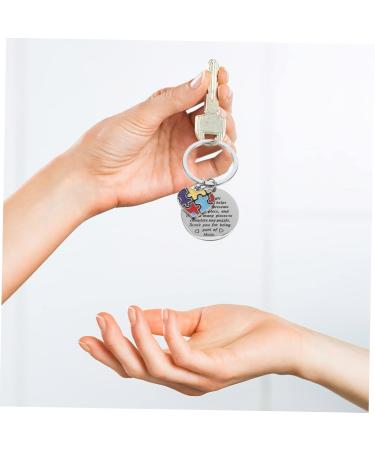 Toyvian 6 STK Key Pendants Keychain - Rustproof Steel Puzzle Jewelry Charm for Friendship & Awareness - Buy Online on SooperMarket.com