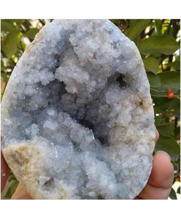 Collection Natural Clean Blue Spar Hole Geode Crystal Quartz Gemstone Stunning Healing - Buy Online on SooperMarket.com