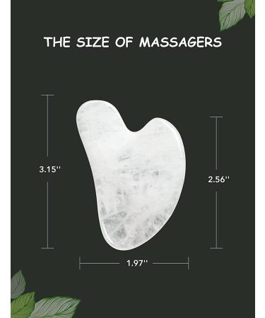 Rose Quartz Gua Sha Tool for Face Massage and Lymphatic Drainage - HANABEE Facial Beauty Tool (White) - Buy Online on SooperMarket.com