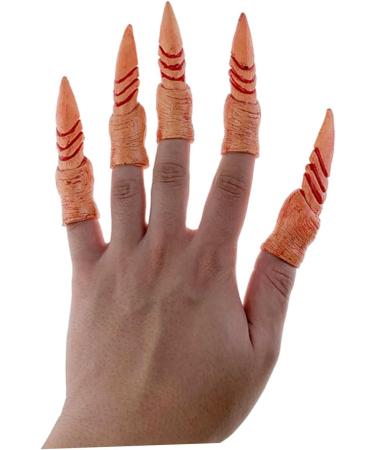 HEMOTON 4 Sets Fake Finger Nails Fake Nails Decor False Nails Spooky Nails Fake Party Nails Ghost Halloween - Buy Online on SooperMarket.com