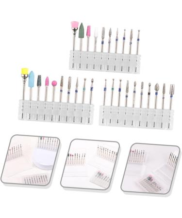 minkissy 3 Sets Nail Polisher Nail Drills for Acrylic Nails Professional Manicure Nail Drill Bits Power Tools Manicure Trimming Polishing Heads Efficient Alloy Tungsten Steel Tapa - Buy Online on SooperMarket.com