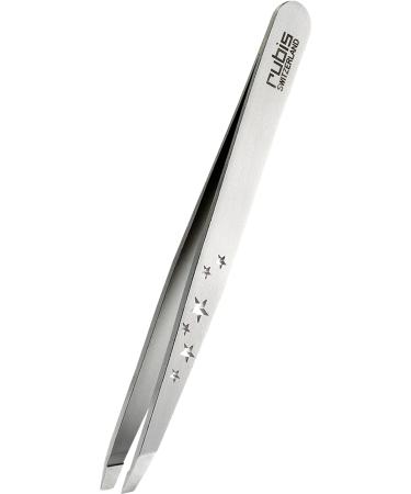 Rubis tweezers stainless steel slanted - Six Stars Special Collection - Eyebrow tweezers fine