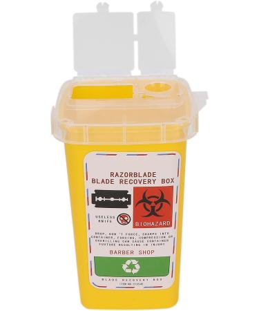 Sharps Disposal Container Disposal Blade Container Barbershop Hair Salon Shaving Knife Blade Disposal Collect Box for Home and Professional use(yellow) - Buy Online on SooperMarket.com