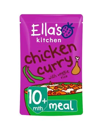 Ella's Kitchen Chicken Curry + Veg Rice 190g large Chicken Curry + Veg