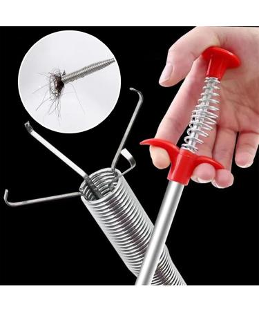 60cm Sewer Pipe Unblocker | Bathroom Hair Drain Cleaner & Spring Snake Tool for Kitchen Accessories - Buy Online on SooperMarket.com