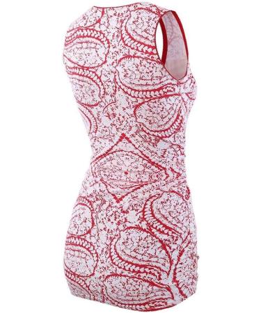 ZUMIY Maternity Nursing Top | Cotton V-Neck Shirt for Breastfeeding | Double Layered Tank | S Black+Red Printing | 2-Pack - Buy Online on SooperMarket.com