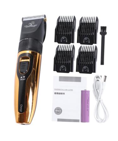 Angoily Mustache Trimmer for Men Hair Clipper for Barbershop Men Trimmer for Beard Cordless Beard Trimmer Mens Trimmer Professional Barber Clippers Electric Fader Child Ceramics M Golden
