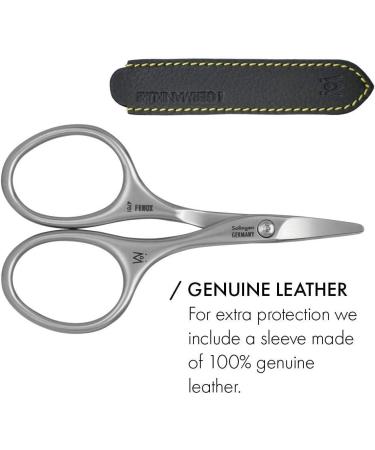GERMANIKURE Tower Point Cuticle Scissors - Self-Sharpening FINOX22 Titanium Coated Stainless Steel - Professional Manicure Tools - Leather Case - Made in Solingen Germany - Buy Online on SooperMarket.com