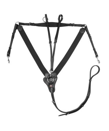 John Whitaker Eastwood V Elasticated Breast Plate Black Full Size