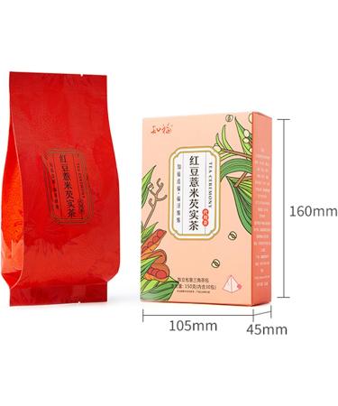 Kadimendium 30 Count Red Bean Dampness Removing Tea Red Bean Pearl Barley Gorgon Fruit Tea Bags Independent Herbal Tea Sampler - Buy Online on SooperMarket.com