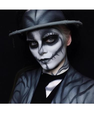 BOBISUKA Alabaster White Face Body Paint Stick White Eye Black Sticks for Sports Water Based Face Painting Kit Quick Drying Foundation Makeup for Halloween Clown Skeleton Joker Cosplay SFX Costume - Buy Online on SooperMarket.com