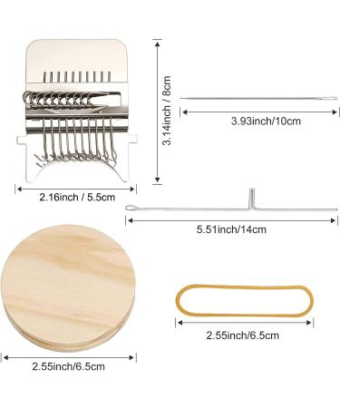Darning Mini Loom Machine - Speedweave Darning Loom Tool Kit for DIY Weaving and Mending - 10 Hook Darning Machine for Clothes, Jeans, and Socks - Buy Online on SooperMarket.com