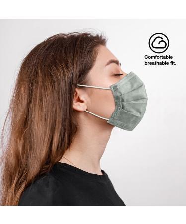 NU R 10pcs 3 Ply Disposable Face Mask Mask with Filter Layer and Elastic Earloop Retail Sealed bags Grey - Buy Online on SooperMarket.com