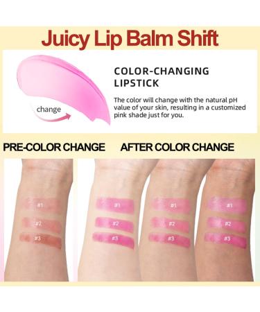 Buy 3 Pcs Magic Color Changing Juice Jelly Tinted Lip Balm - Vitamin E Glow Lip Color Lip Gloss Pen (Rose Berry Honeysuckle) - International Shipping Available - Buy Online on SooperMarket.com