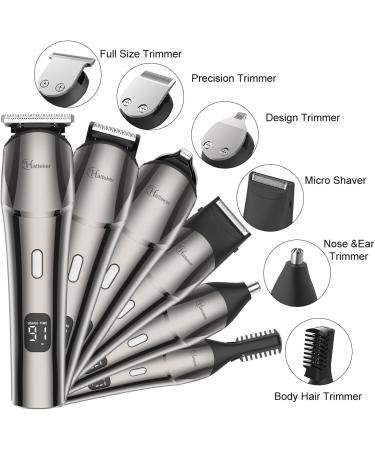 Hatteker Waterproof Beard Trimmer for Men | Cordless Grooming Kit - Mustache Face Nose & Body Hair Clippers - Perfect Gift for Men - Buy Online on SooperMarket.com