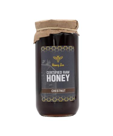 Chestnut Raw Honey Authentic and Natural Sweet Honey Spanish Unfiltered Unpasteurised and Unprocessed 1kg