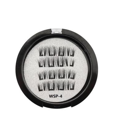 Dawafit Magnetic Eyelashes with 2 Pairs Artificial Fiber Magnets Magnetic with Eyelash Curler WSP-4