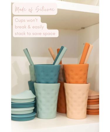 Lucky Love Silicone Sippy Cup with Straw | Easy Grip Baby & Toddler Cups 6-12 Months+ | Spill Proof & BPA Free (2 Pack - Blue & Green) - Buy Online on SooperMarket.com