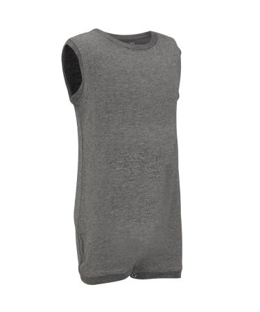 Special Needs Clothing for Older Children (3-16 yrs Old) - Sleeveless Bodysuit for Boys & Girls by KayCey 13-14 Years Grey
