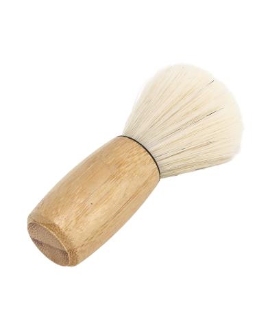 Salon Shaving Brush - Portable Wooden Handle Grooming Tool for Travel | Safe Beard Shaving Essentials - Buy Online on SooperMarket.com