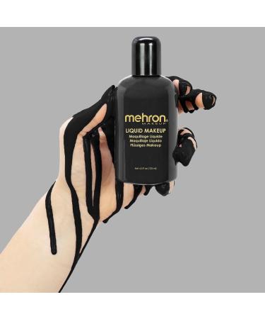 Mehron Makeup Liquid Face and Body Paint 4.5 oz - Black | 4.5 Fl Oz (Pack of 1) - Buy Online on SooperMarket.com