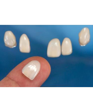 Ultra Thin Tooth Whitening Veneers for Missing or Broken Teeth | Realistic Cosmetically Enhanced Smile | Shade A-2 - Buy Online on SooperMarket.com